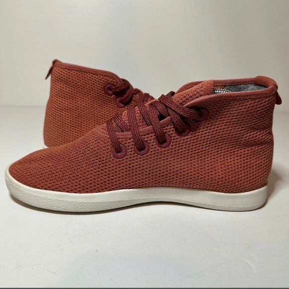 Allbirds Tree Toppers Mens 9 Orange High Top Lace Up Sneakers TT (269 Box 30) - Picture 1 of 9